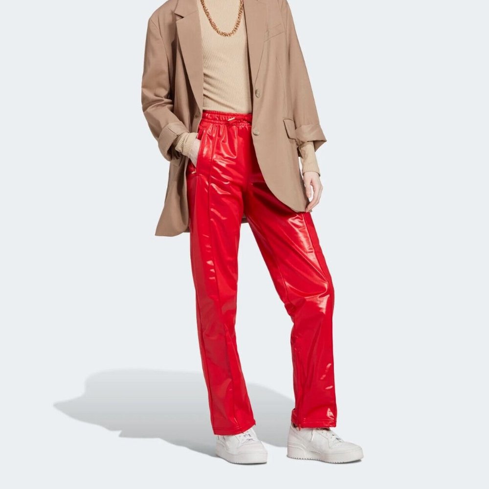 Adidas Originals Women's Red FIREBIRD TRACK PANTS Size 2xs IC2194